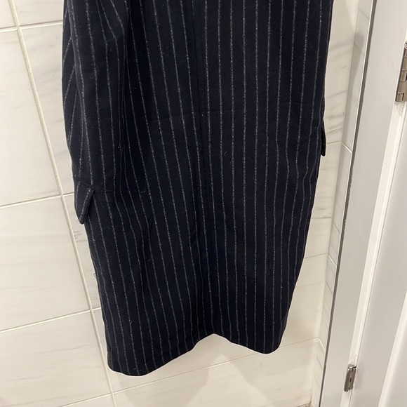 Baum Und Pferdgarten | NWT Darla Wool Blend Coat in Navy Pinstripe - Size Small - Picture 8 of 15